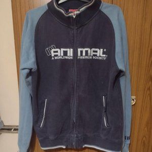 Animal Mens Navy and Blue Jumper